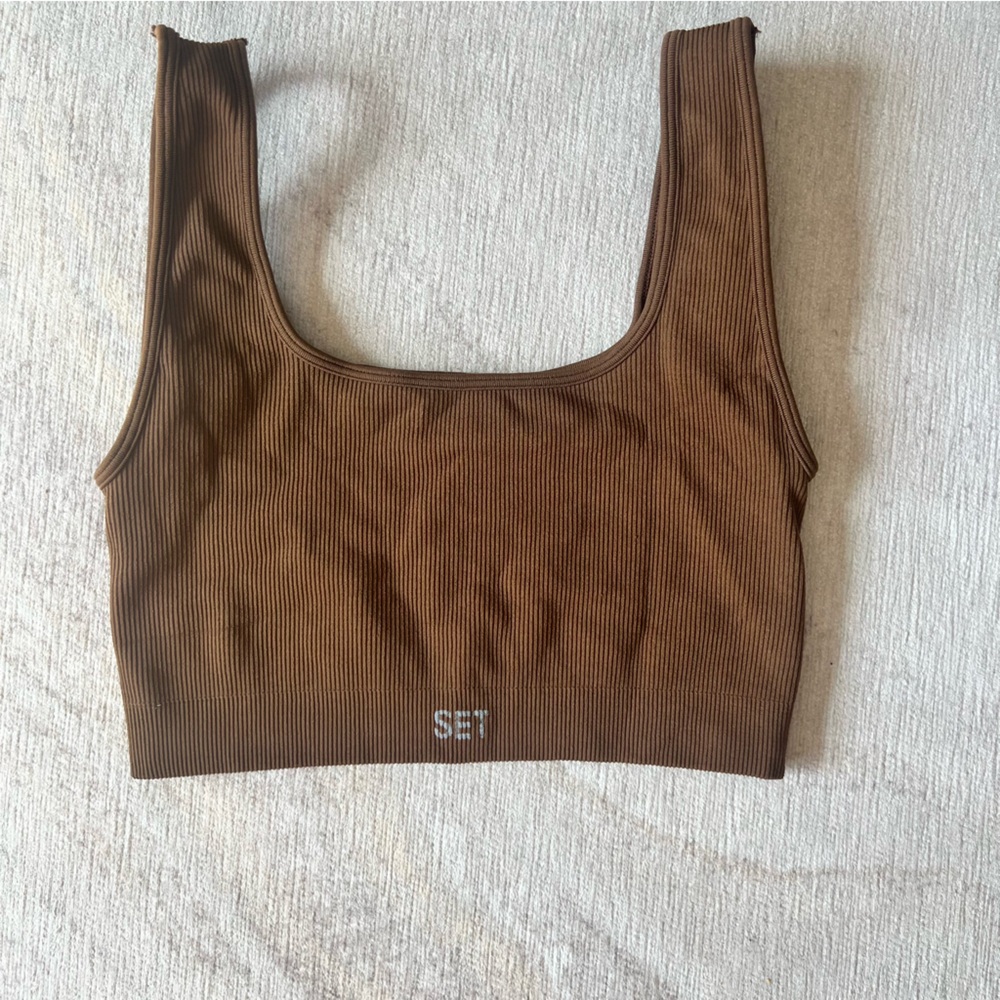 SET ACTIVE SCULPTFLEX® BOX CUT BRA - LITTLE HAVANA